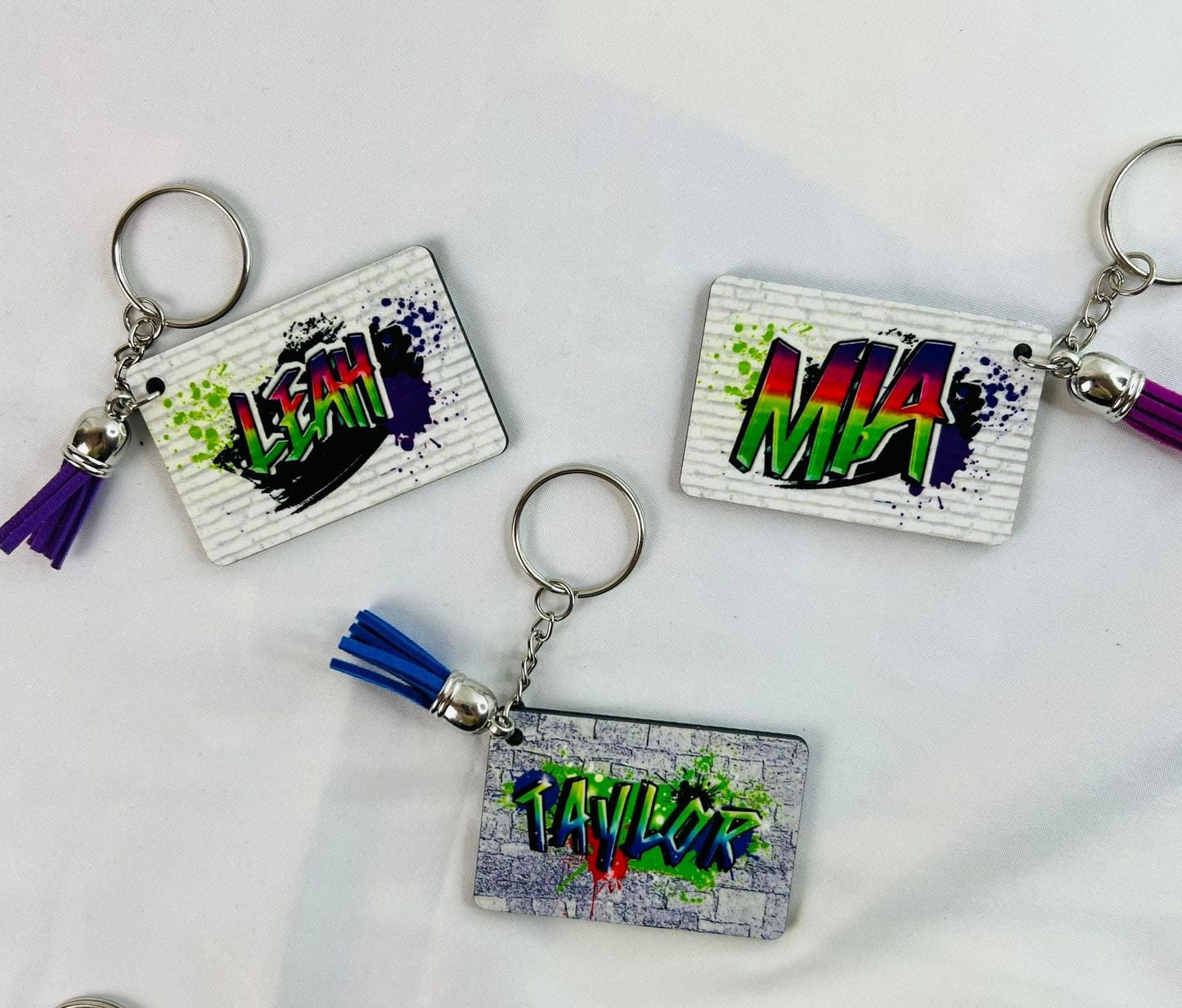 Customised keyrings  (wholesale pack of 20)