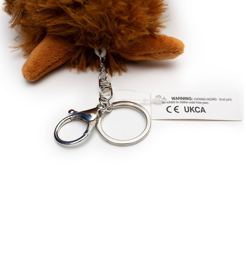 Highland cow keyring