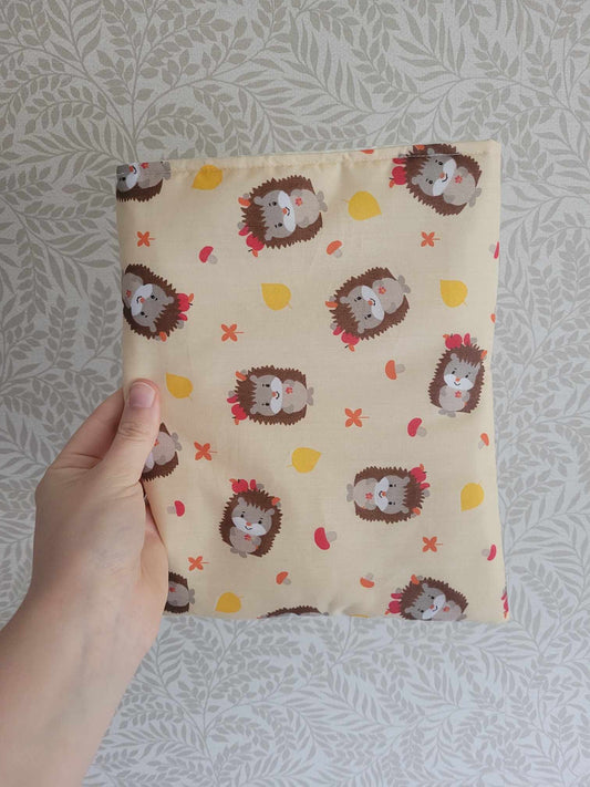 Hedgehog book sleeve