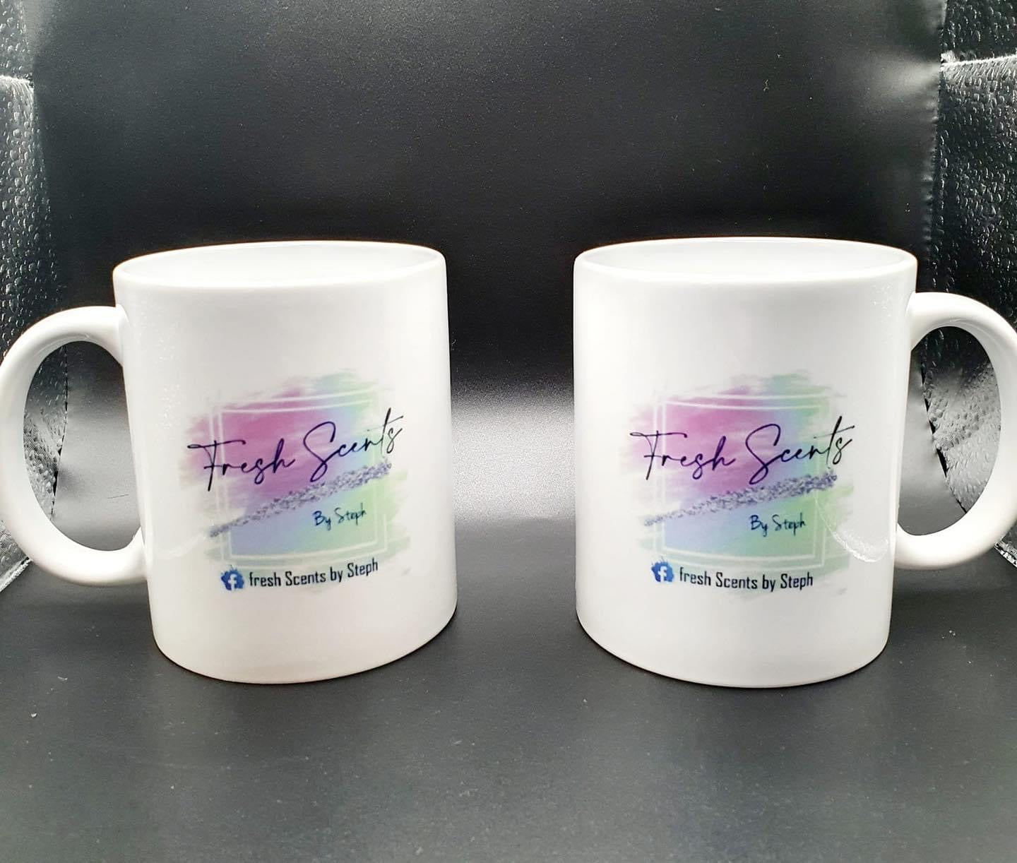 Business logo mugs