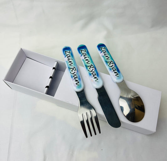 Personalised child’s cutlery set