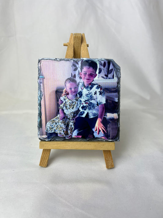 Personalised photo coaster slate