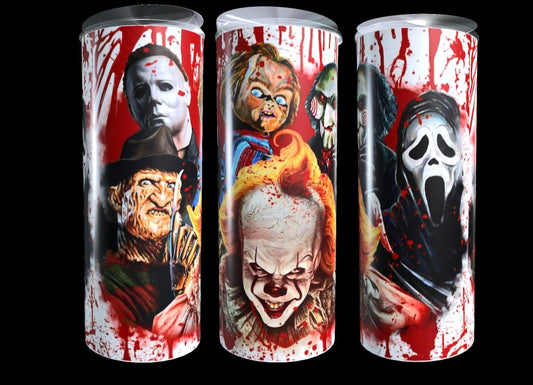 20oz stainless steel horror villain’s tumbler