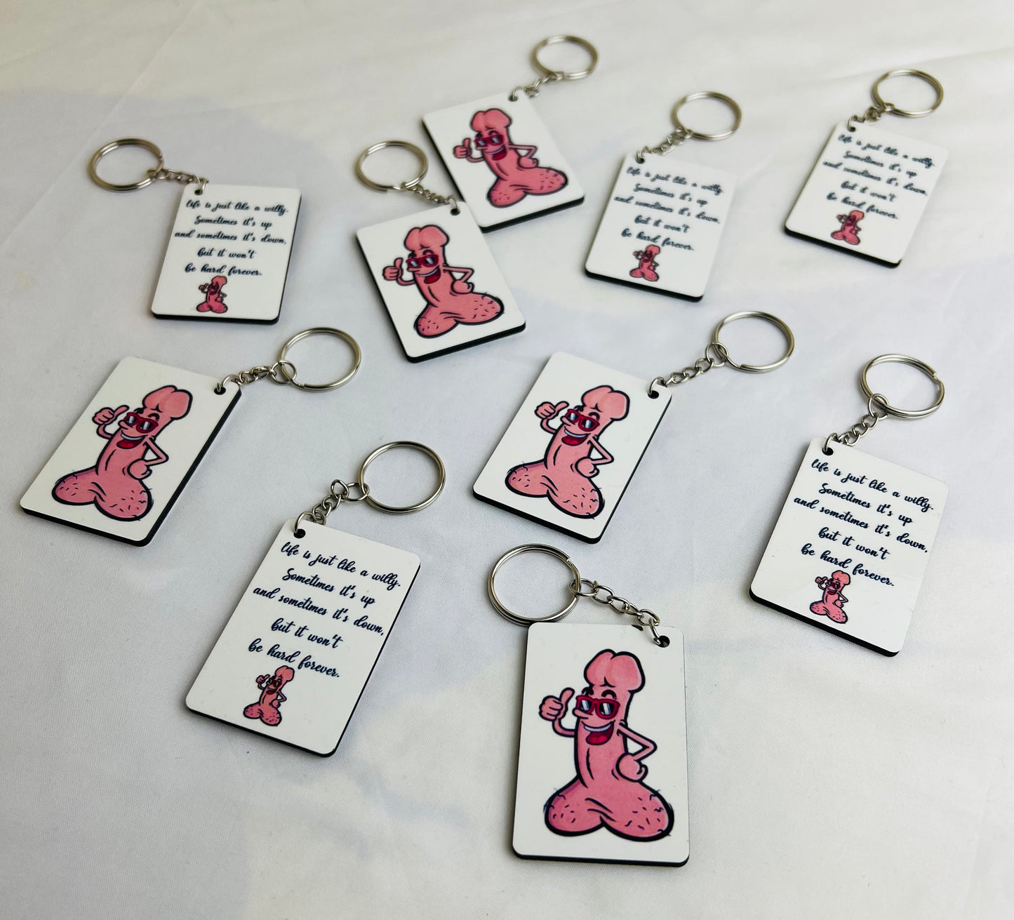 Customised keyrings  (wholesale pack of 20)