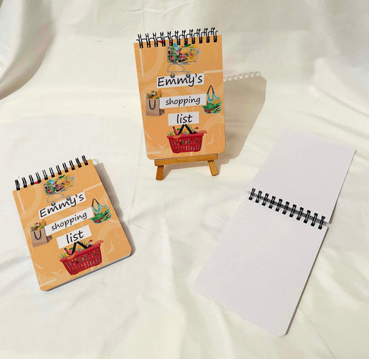 A6 personalised shopping list pad