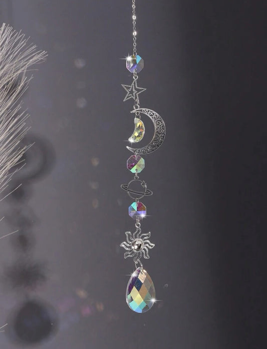 Celestial crystal sun catcher