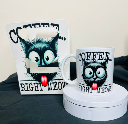 Coffee right meow comedy 11oz ceramic mug