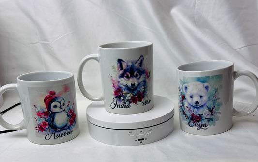 Cute Christmas animal mug