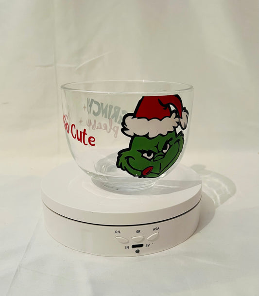 The man who stole Christmas large cappuccino glass