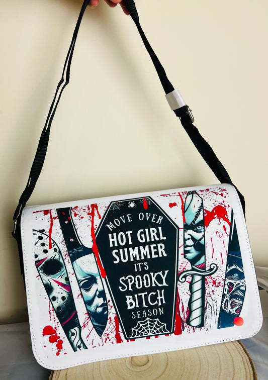 Over shoulder spooky season  bag