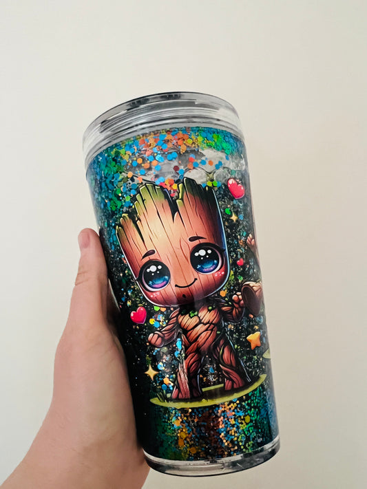 Tree man 16oz snow globe tumbler