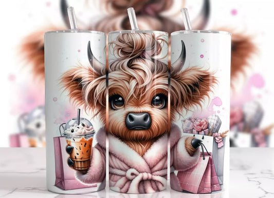 Sassy highland cow 20oz tumbler