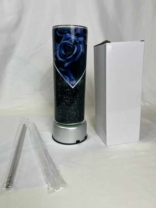 Morticia Black rose 20oz tumbler