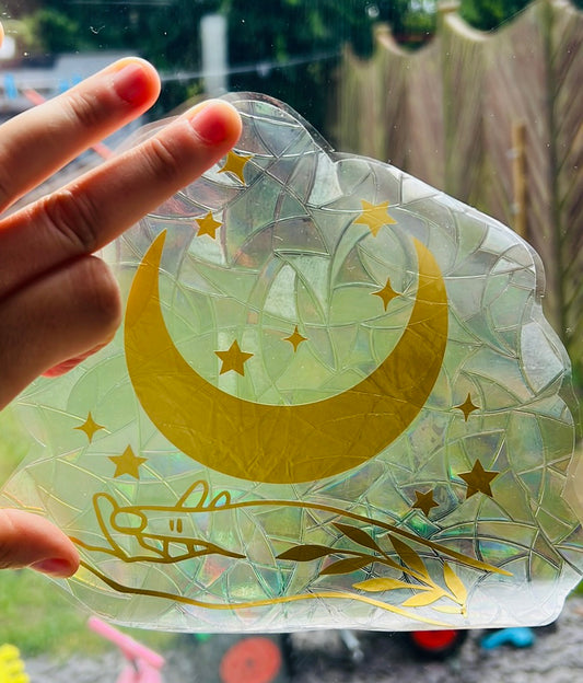 Healing hand sun catcher decal