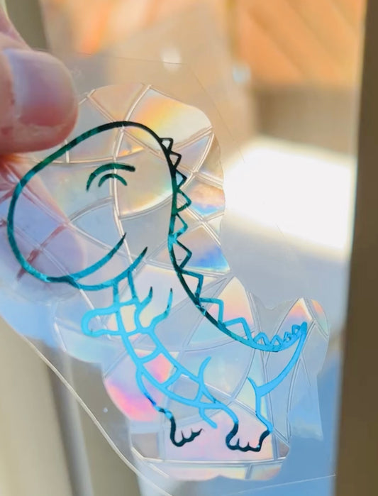 Dino suncatcher decal