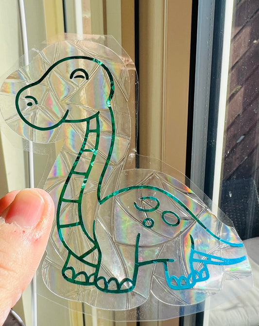 Dino suncatcher decal