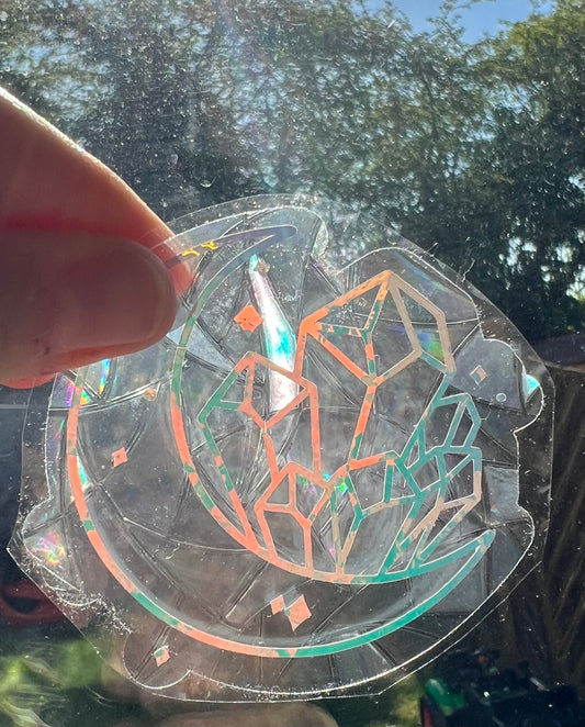 Crystal suncatcher decal