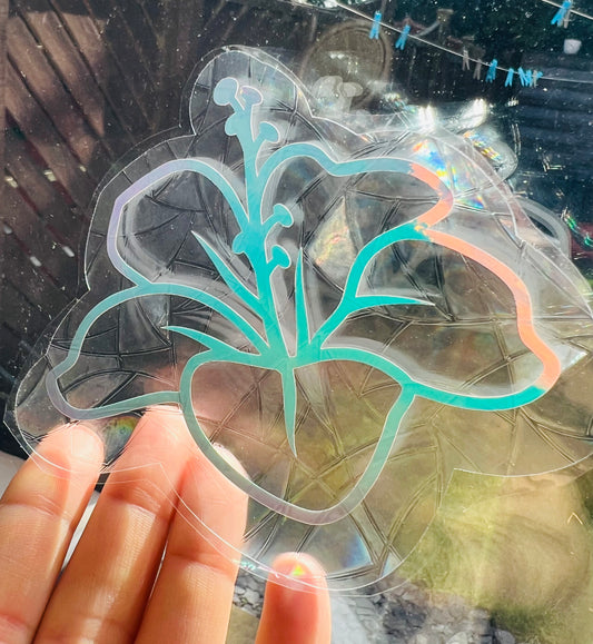 Flower suncatcher window decal